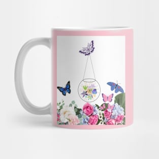 amazing butterflies and flowers Mug